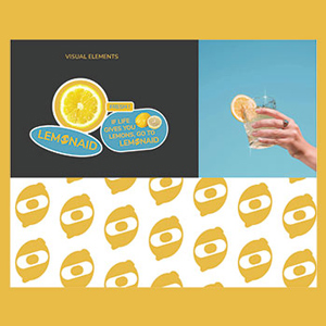 lemon banner, lemon bar, lemonaid branding
